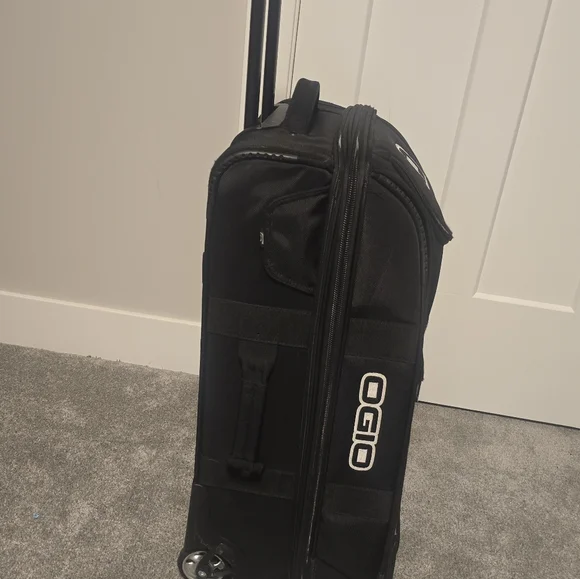 OGIO Black Travel Backpack with Silver Accents